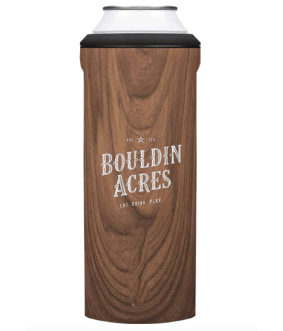 Bouldin Acres Corkcicle Slim Can Cooler in Walnut Wood